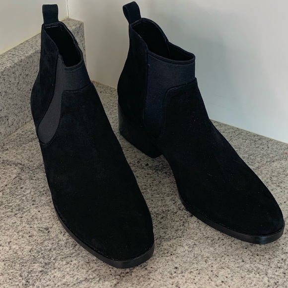 Cole Haan Suede Ankle Boots, Blabk, Size 11, never worn - Picture 2 of 6